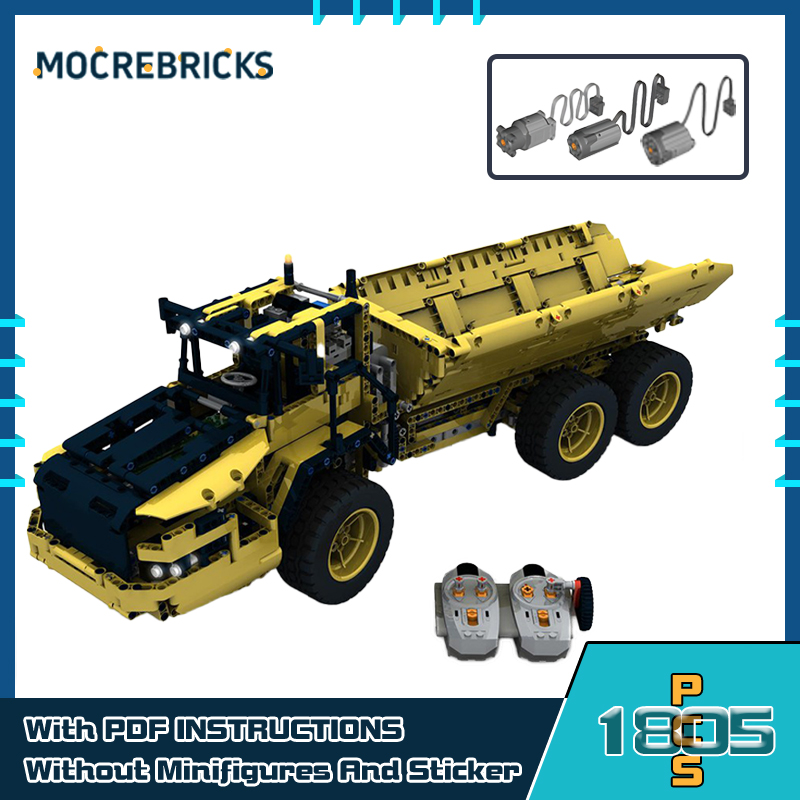 Dump Truck Toy - MOC Urban Advanced Bouwstenen Aangepaste RC