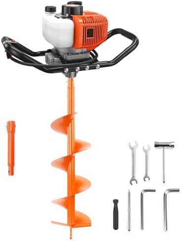 Post Hole Digger - NEO-TEC 63CC Postgatboor op benzine, 2-takt