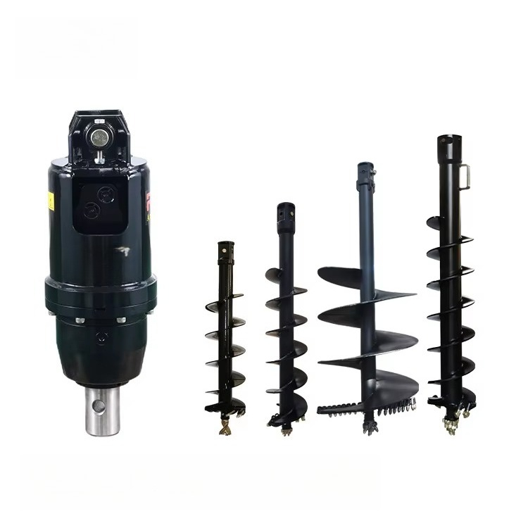 Mini Bulldozer Attachments - Hydraulische boor-aandrijving voor bulldozer, minigraafmachine, tractor,
