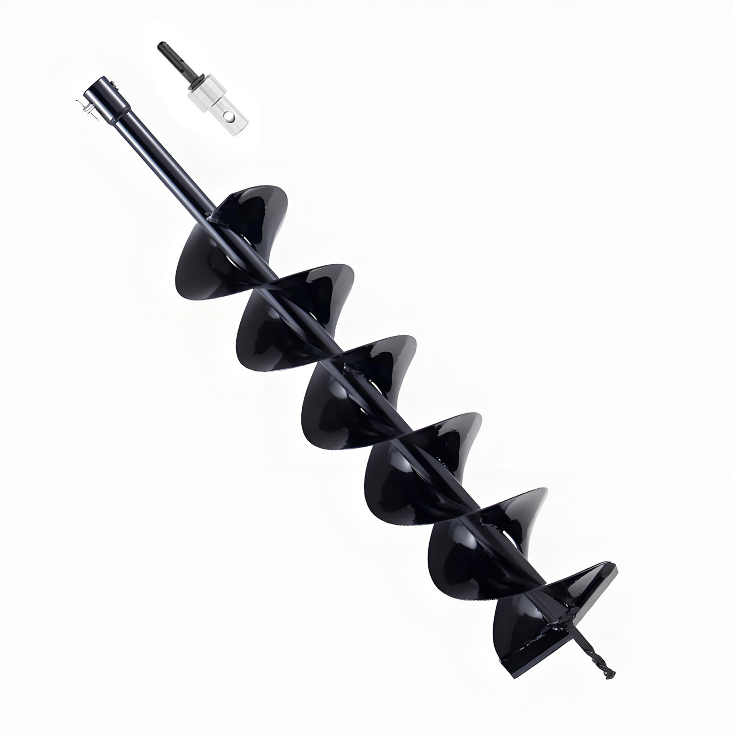 Post Hole Digger - Tuin-aardboorboor 15×80cm spiraalvormige gatboor voor het
