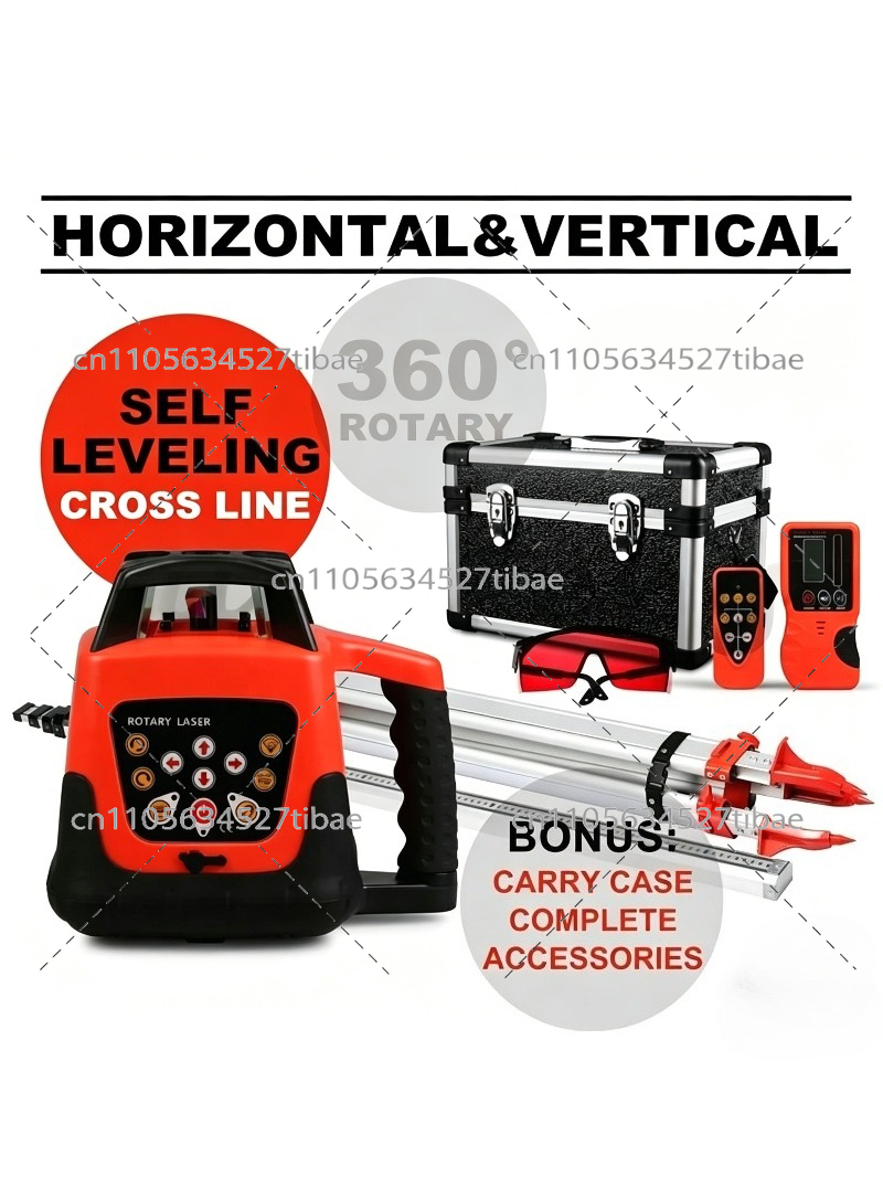 500m bereik laserwaterpas rode - Laser Level Rotary recensie en prijs