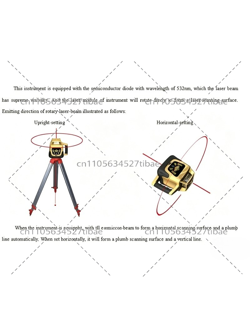 500m bereik laserwaterpas rode - Laser Level Rotary recensie en prijs