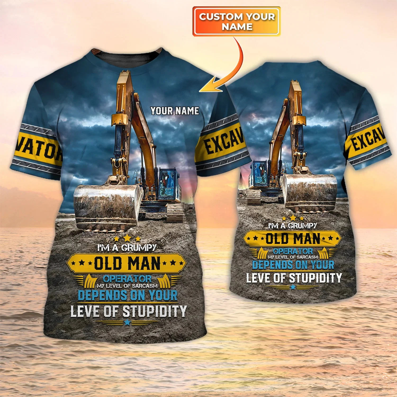 Nieuwste Zomer Mode mannen T-s - Heavy Equipment Names recensie en prijs