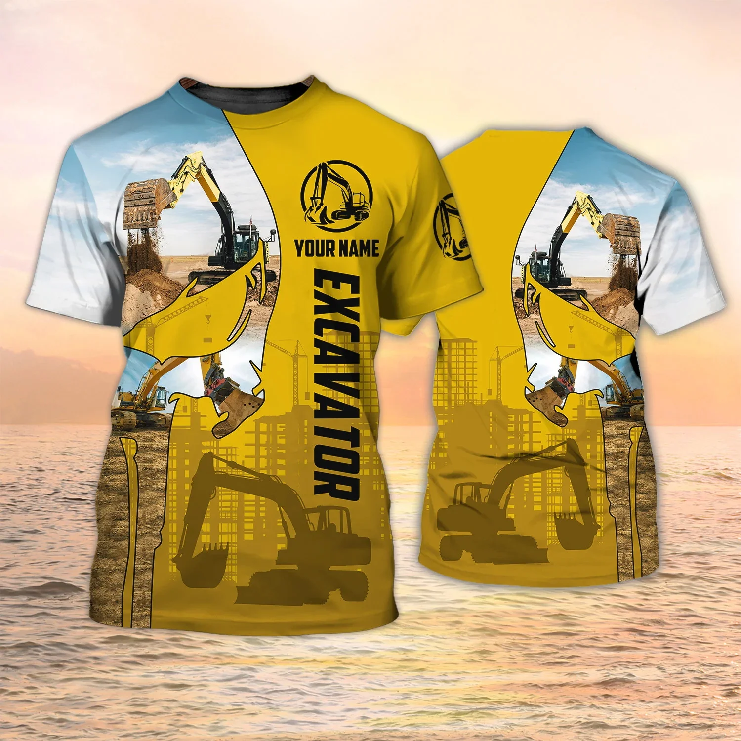 Nieuwste Zomer Mode mannen T-s - Heavy Equipment Names recensie en prijs